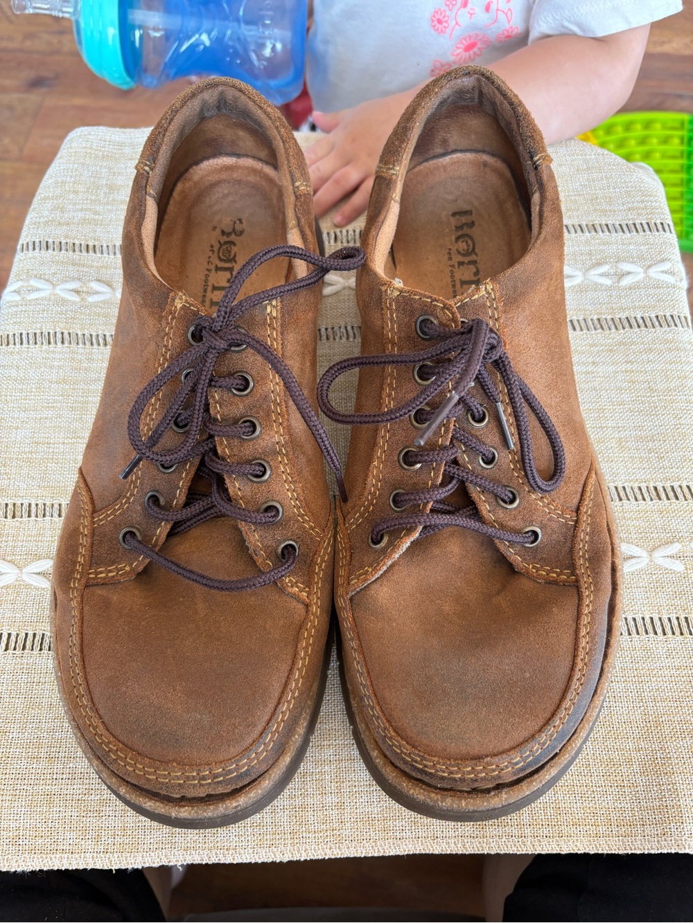 Born Men's Brown Nubuck Lace-Up Oxfords
